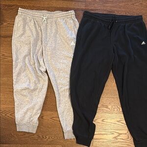 2 pairs adidas large women’s joggers